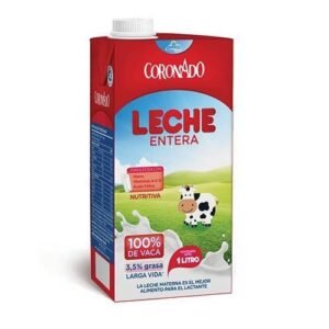 Leche entera coronado caja 1 litro